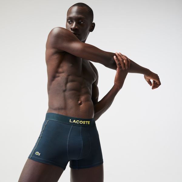 Lacoste Motion Technical Piqué Boxer Briefs Pánské - Slipy Blankyt | CZ-CJesqq